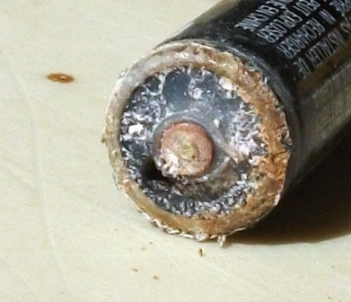 Corroded Battery