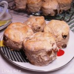 Four scones on a plate,