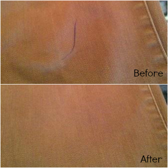 This easy ink stain removal method left no trace of the stain! thelinkssite.com