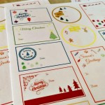 These cute Christmas gift tags can be printed on cardstock, adhesive paper, or photo paper!