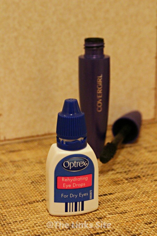 If your mascara is dry or clumpy add a few eye drops to bring it back to life!