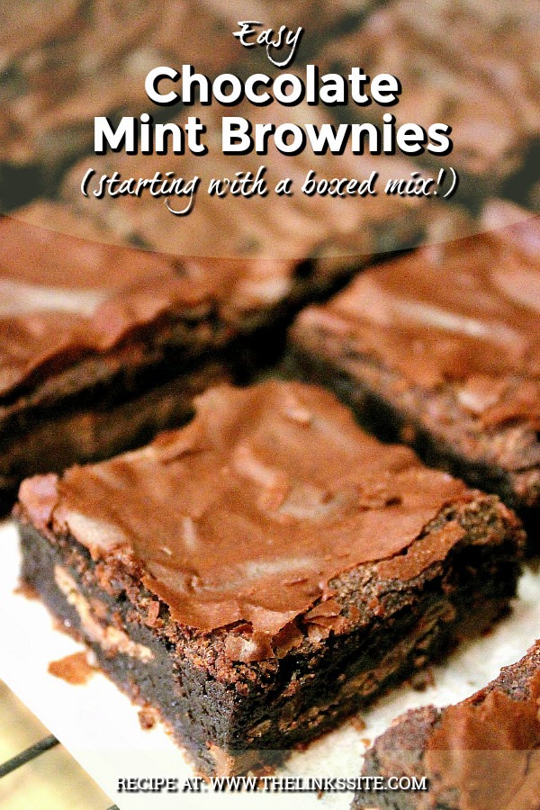 Quick and Easy Chocolate Mint Brownie Recipe. The hardest part is waiting for them to cool off so you can eat them! thelinkssite.com