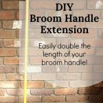 Make this DIY Broom Handle Extension to double the length of your broom handle. thelinkssite.com